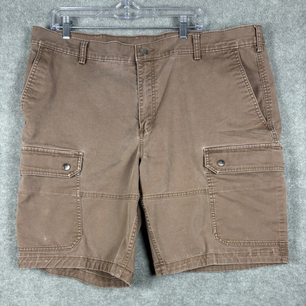 40 Grit by Duluth Trading Standard Fit Cargo Shorts 42 Brown Mens Workwear